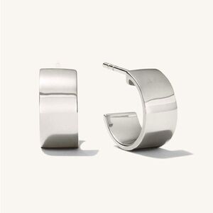 Mejuri Daily Huggie Hoops Sterling Silver